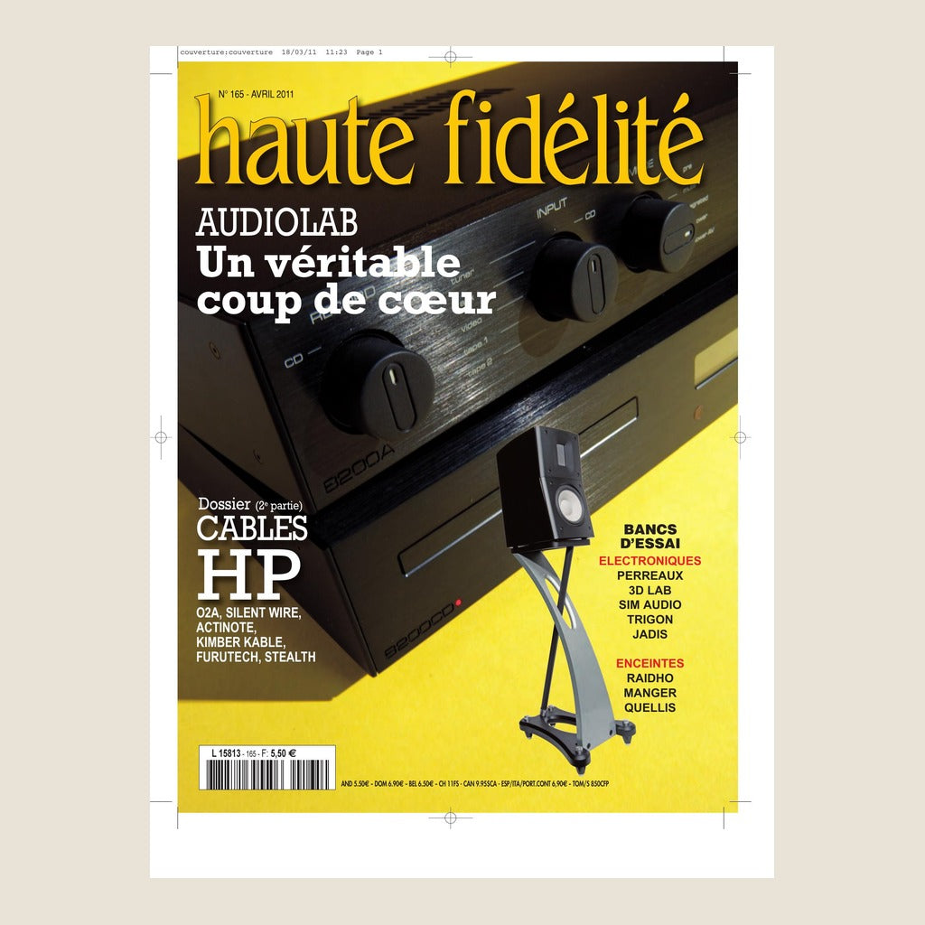 Couverture du magazine Haute Fidélité n°165 - Avril 2011