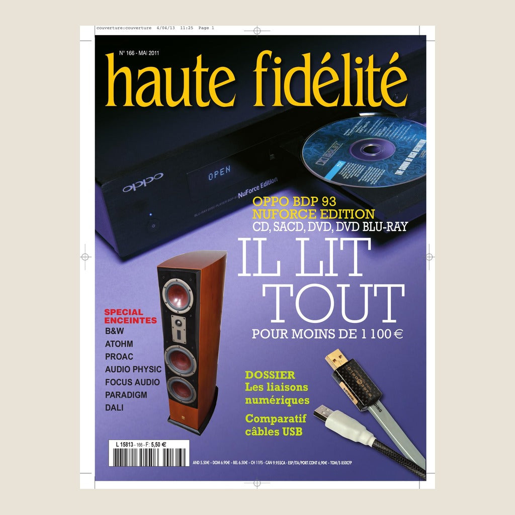 Couverture du magazine Haute Fidélité n°166 - Mai 2011