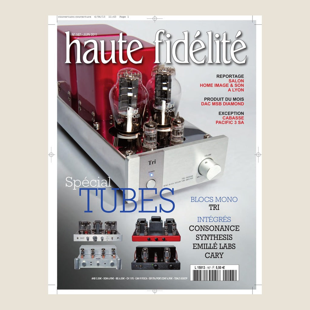 Couverture du magazine Haute Fidélité n°167 - Juin 2011