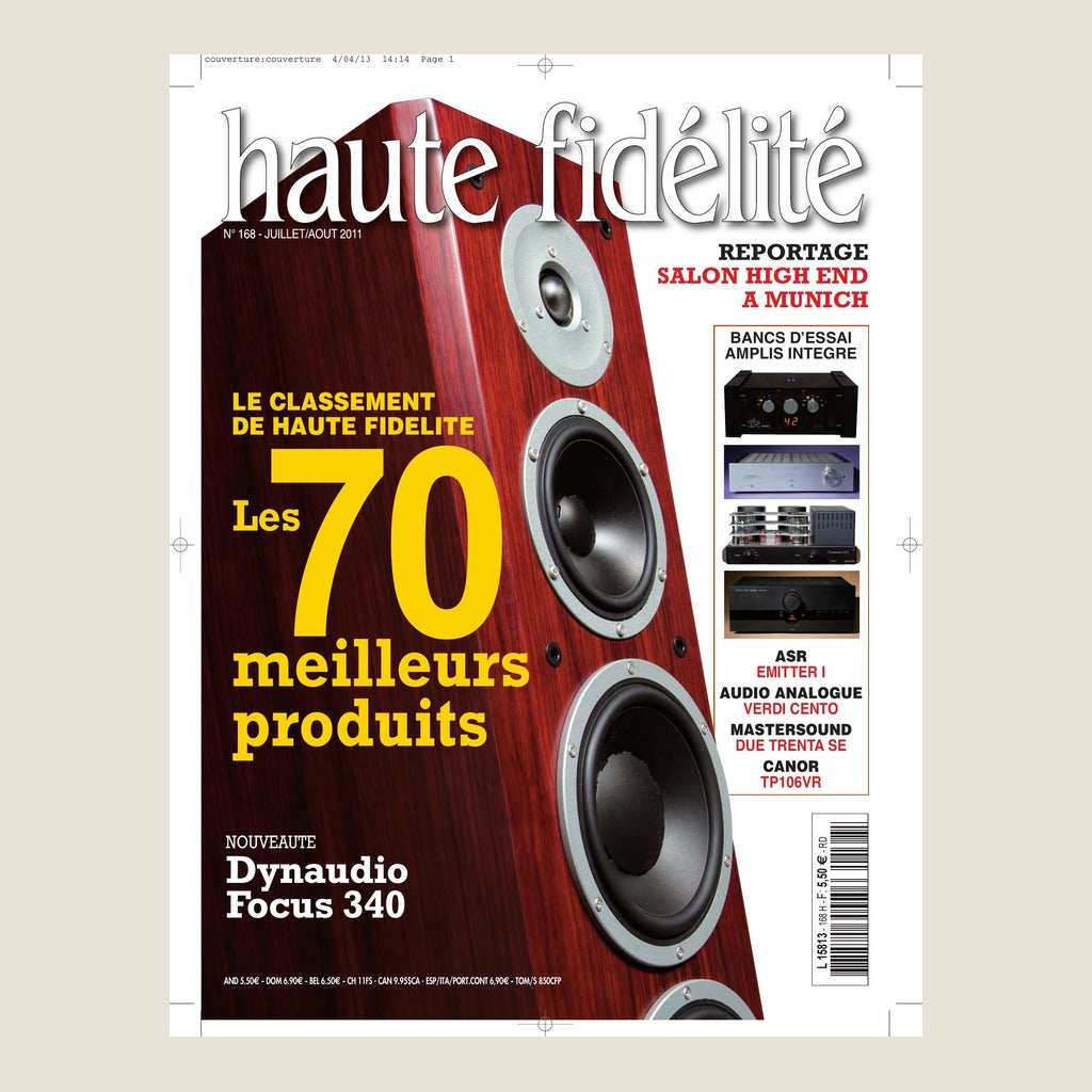 Couverture du magazine Haute Fidélité n°168 - Juillet / Août 2011