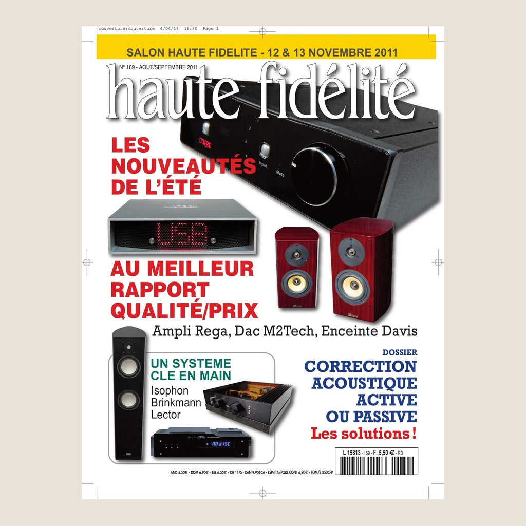 Couverture du magazine Haute Fidélité n°169 - Août / Septembre 2011