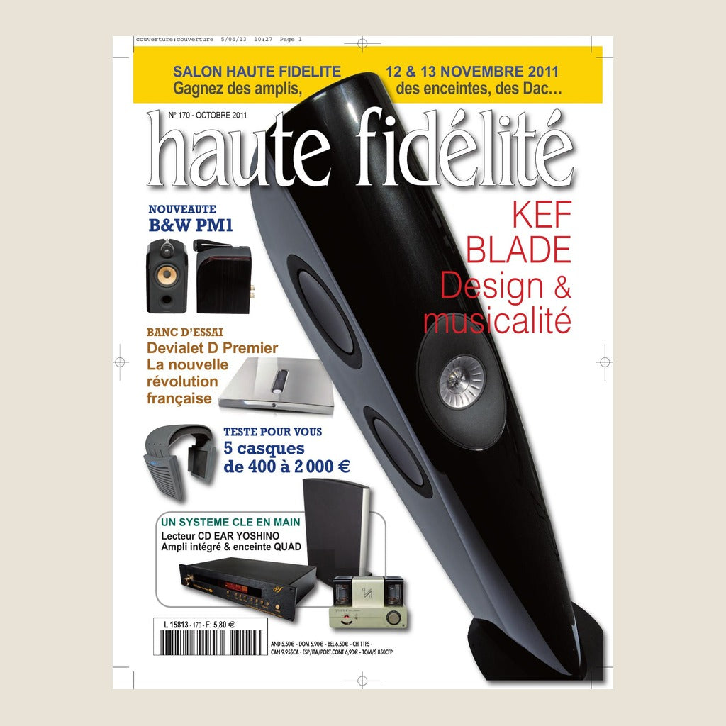 Couverture du magazine Haute Fidélité n°170 - Octobre 2011