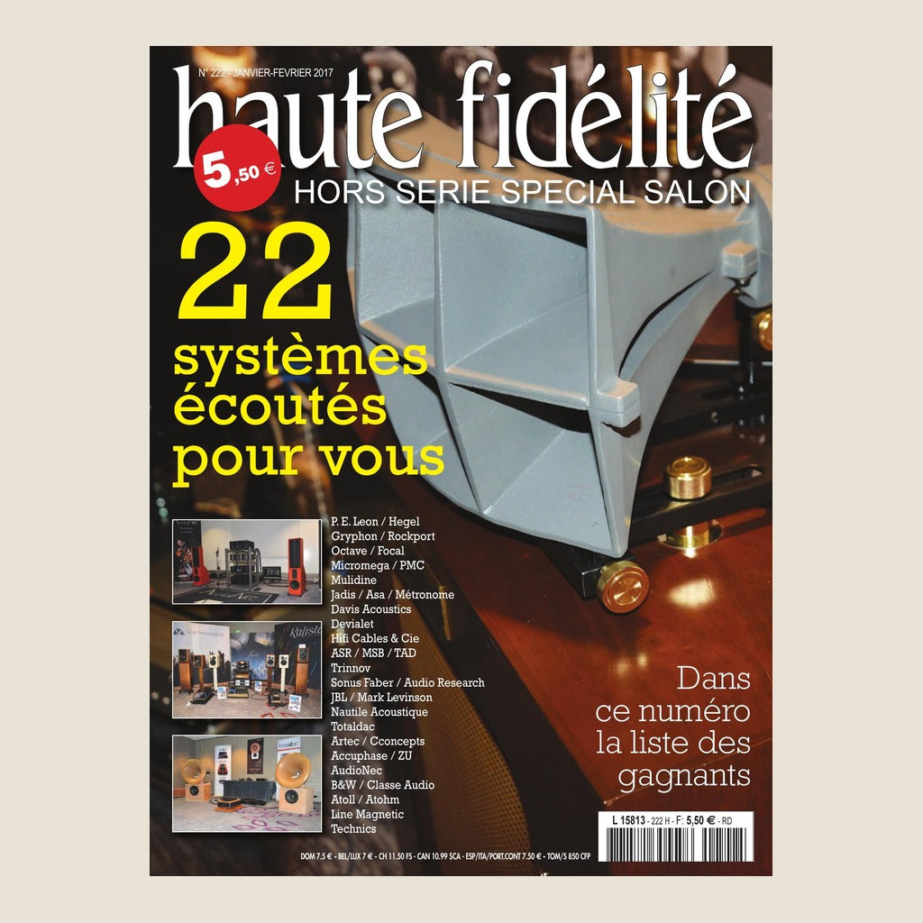 Couverture du hors-série Haute Fidélité n°222 - Janvier / Février 2017