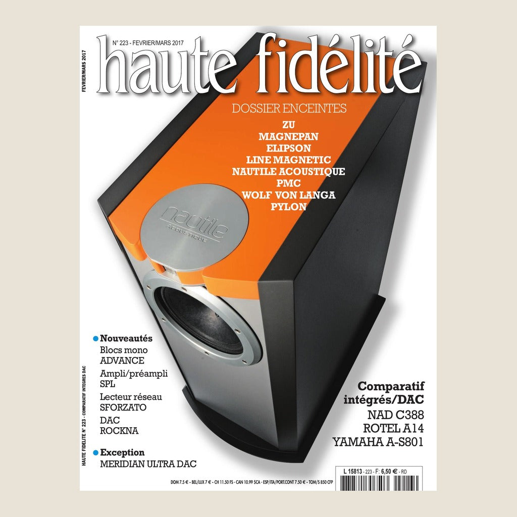 Couverture du magazine Haute Fidélité n°223 - Février / Mars 2017