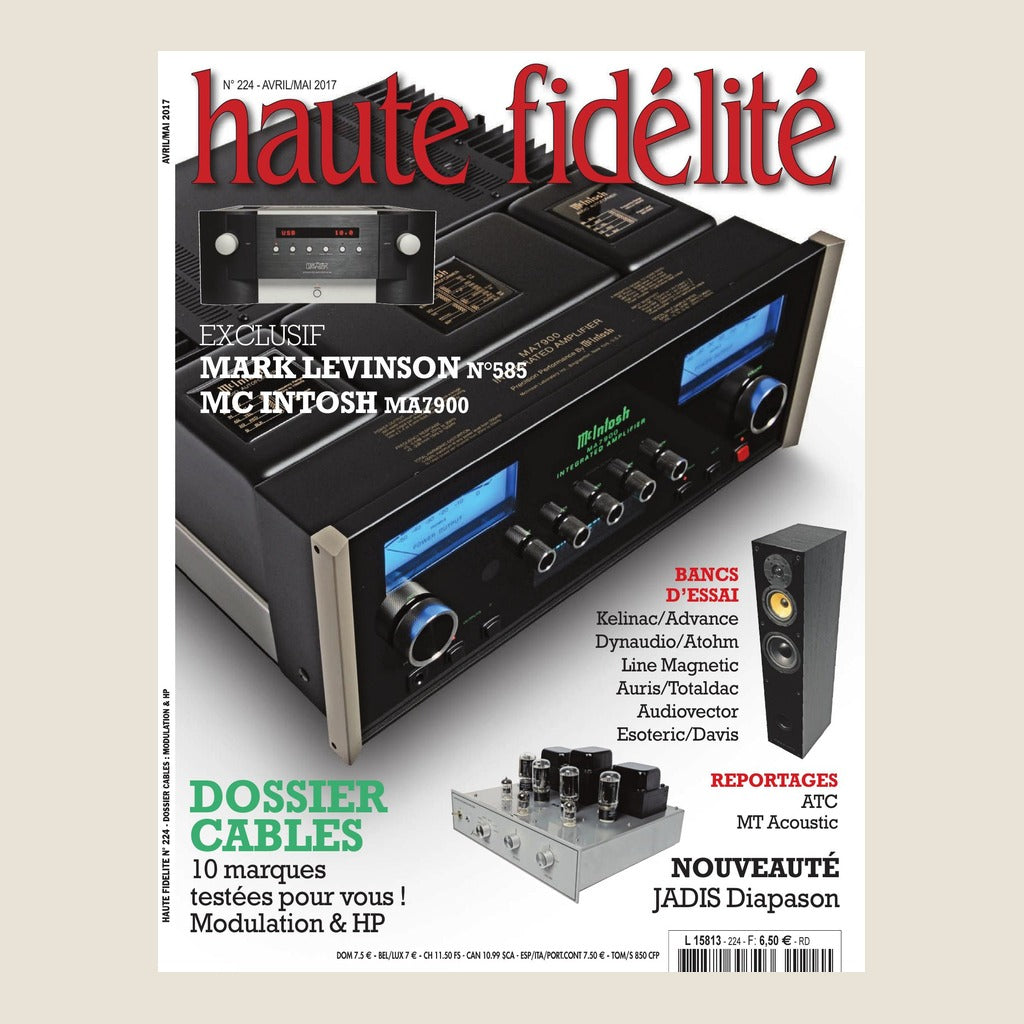 Couverture du magazine Haute Fidélité n°224 - Avril / Mai 2017