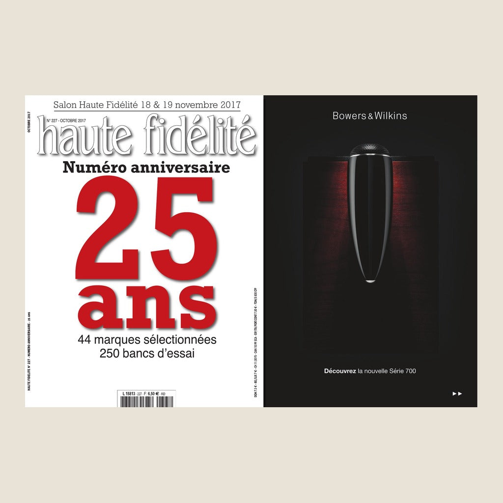 Couverture du magazine Haute Fidélité n°227 - Octobre 2017