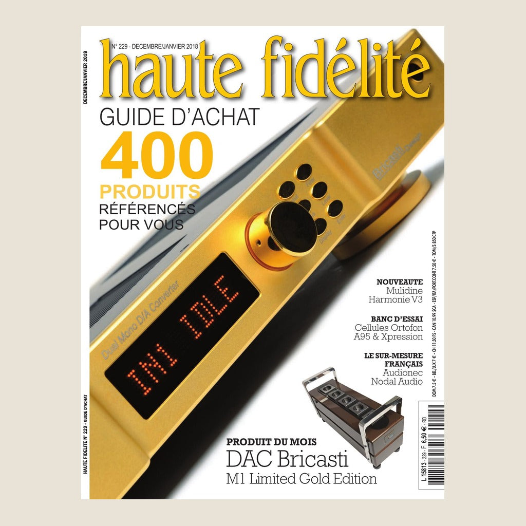 Couverture du magazine Haute Fidélité n°229 - Décembre / Janvier 2018