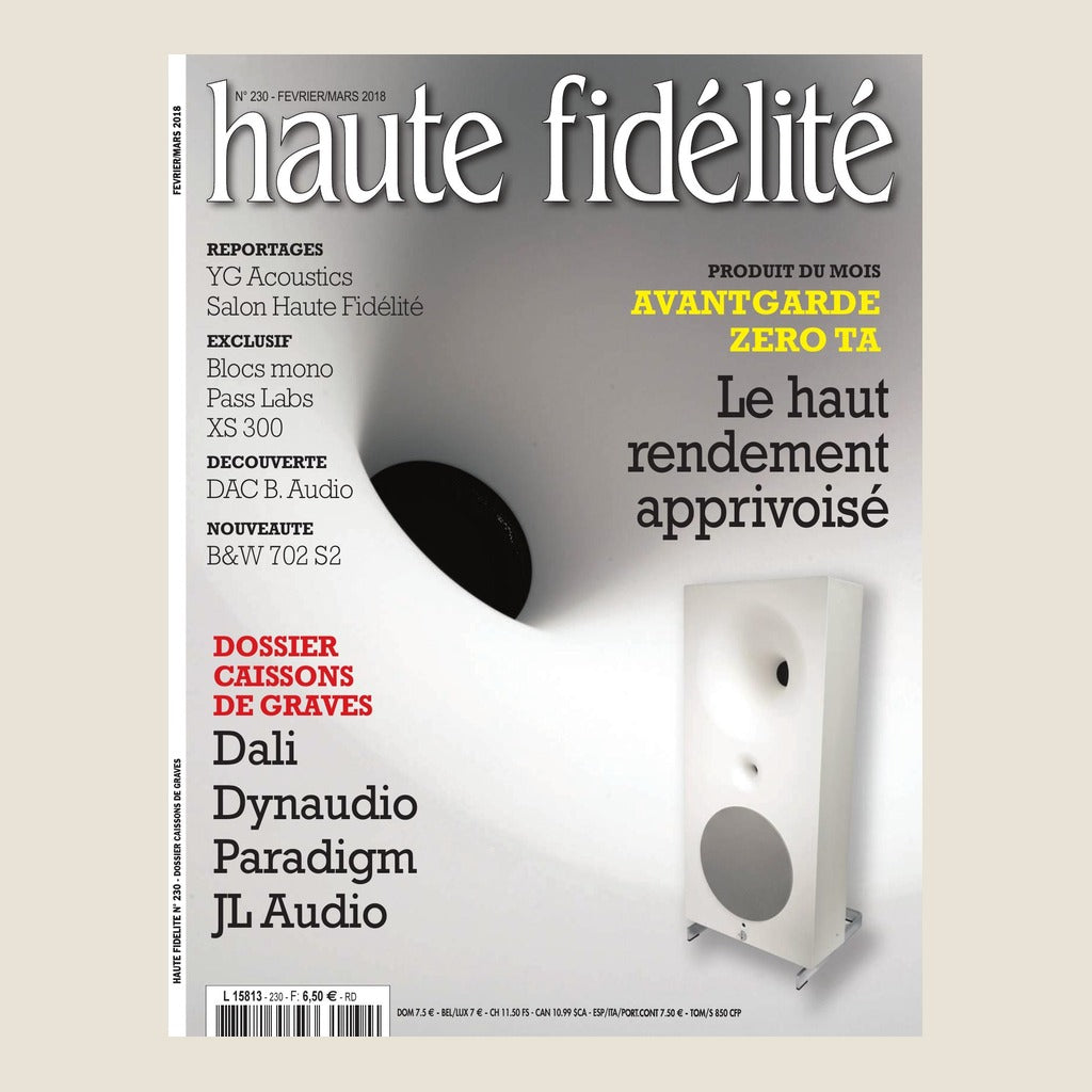 Couverture du magazine Haute Fidélité n°230 - Février / Mars 2018