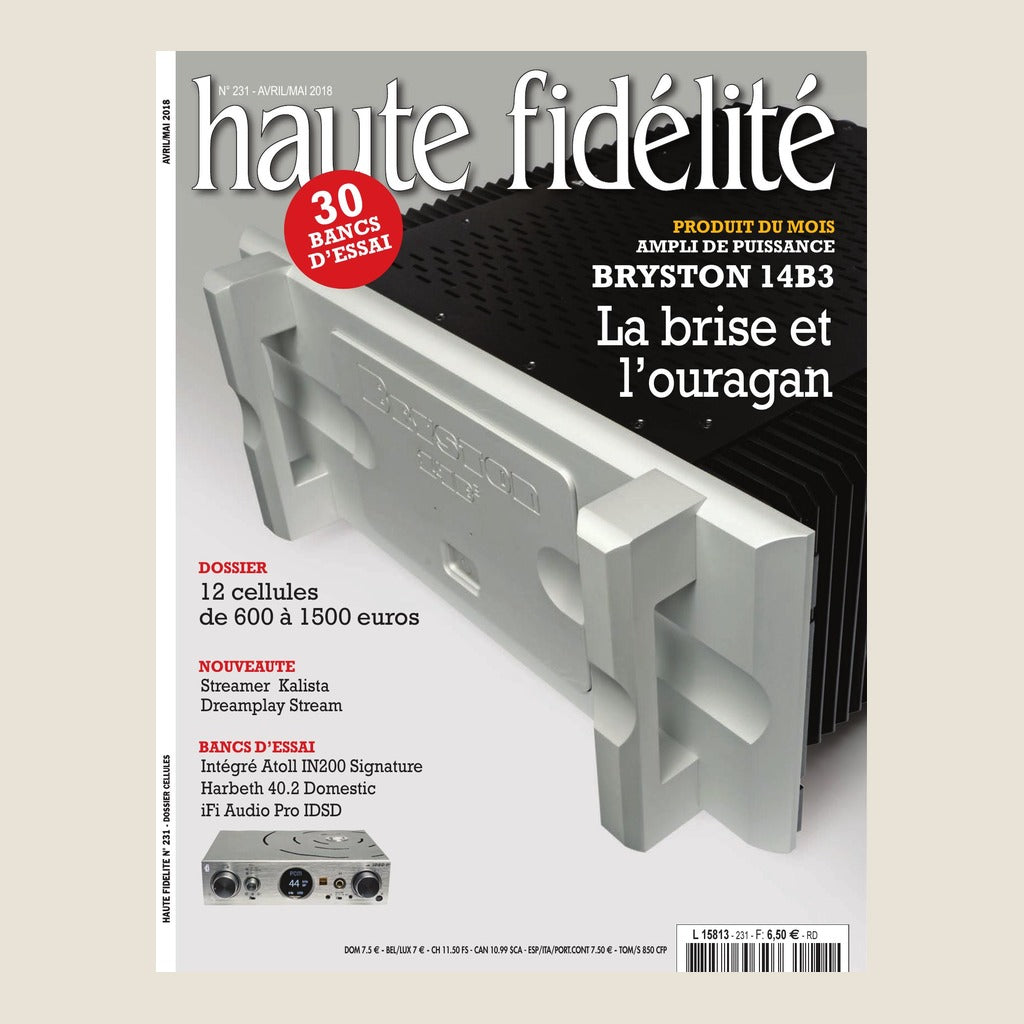 Couverture du magazine Haute Fidélité n°231 - Avril / Mai 2018