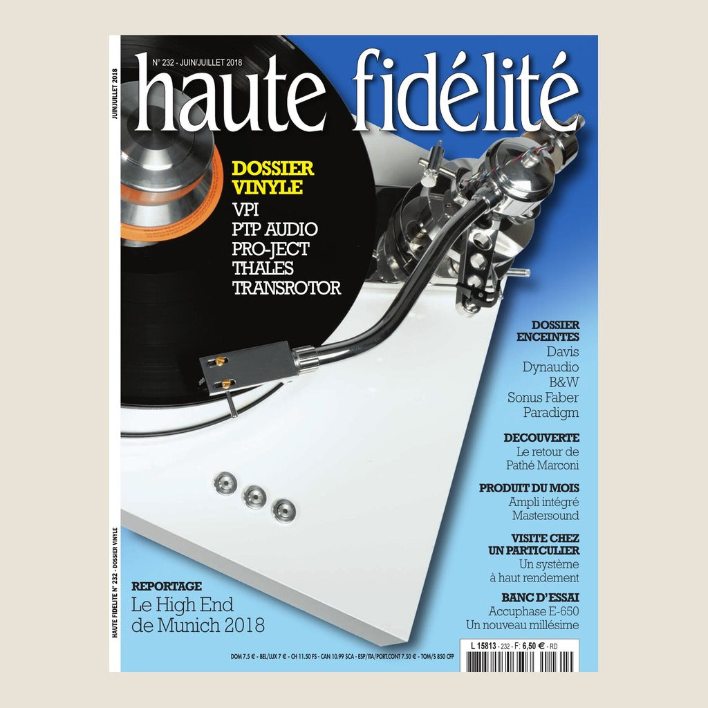 Couverture du magazine Haute Fidélité n°232 - Juin / Juillet 2018