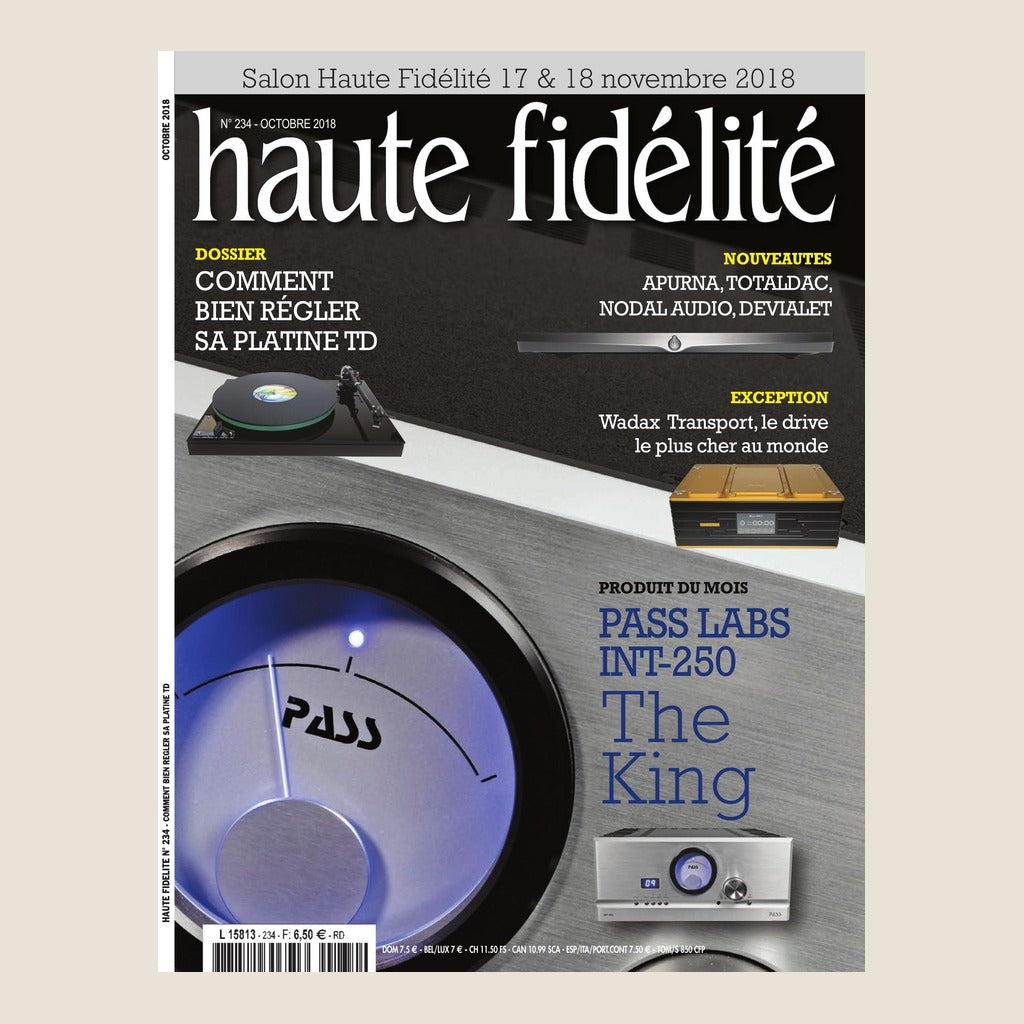 Couverture du magazine Haute Fidélité n°234 - Octobre 2018